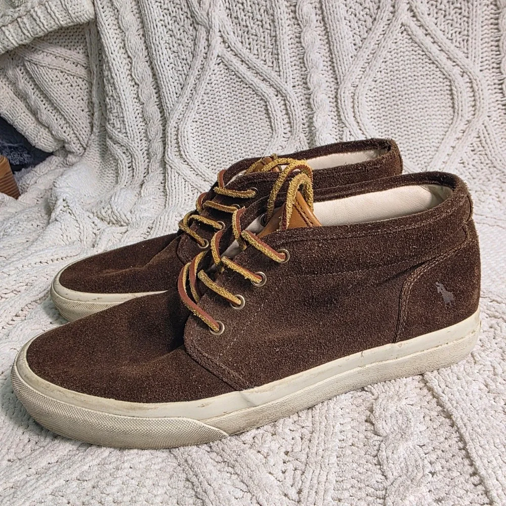 Polo Ralph Lauren Keaton Chukka Brown Suede Boots‎ Mens 10.5 Casual Sneaker